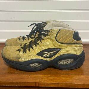 Reebok Question EBC Rucker Park Iverson Standing Room Only Matte Gold  Size 10